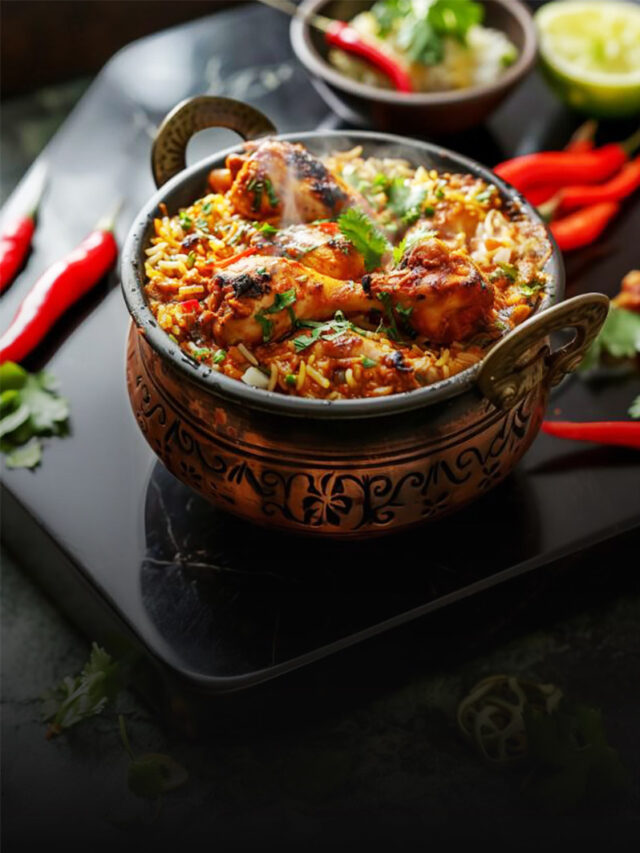 Chicken biryani poster